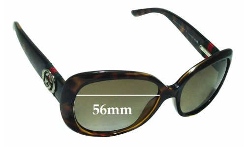 Sunglass Fix Replacement Lenses for Gucci GG3644/S - 56mm Wide 