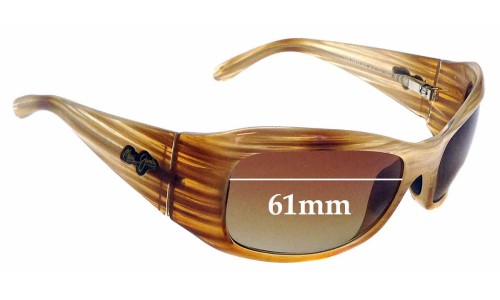 Maui Jim MJ134 Hibiscus Replacement Lenses 61mm wide 