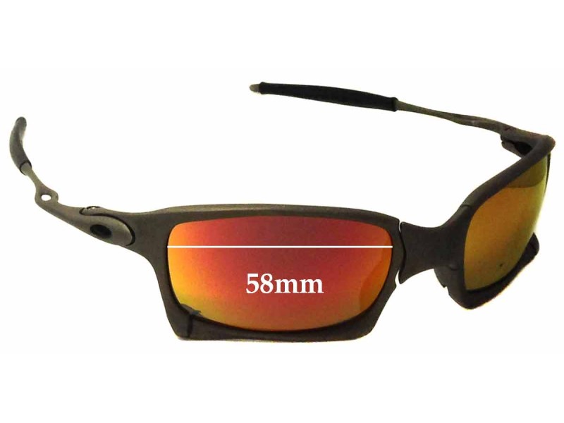 Sunglass Fix Replacement Lenses for Oakley X Metal X-Squared OO6011 - 58mm  Wide
