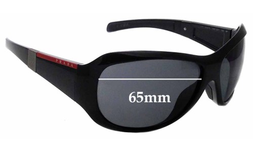 Prada SPS09I & PS09IS Replacement Lenses 65mm wide 