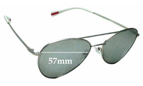 Sunglass Fix Replacement Lenses for Prada SPS50S & PS50SS - 57mm Wide 