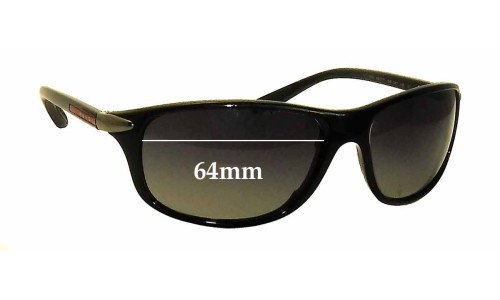 Sunglass Fix Replacement Lenses for Prada SPS05M - 64mm Wide 