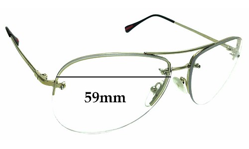 Sunglass Fix Replacement Lenses for Prada SPS50R - 59mm Wide 