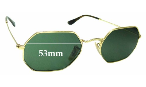 Sunglass Fix Replacement Lenses for Ray Ban RB3556-N - 53mm wide 