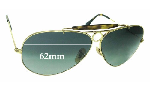 Sunglass Fix Replacement Lenses for Ray Ban RB3138 Shooter - 62mm Wide 