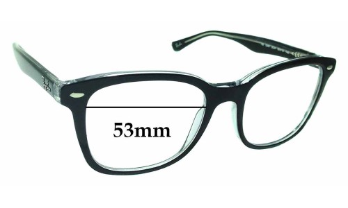Sunglass Fix Replacement Lenses for Ray Ban RB5285 - 53mm Wide 