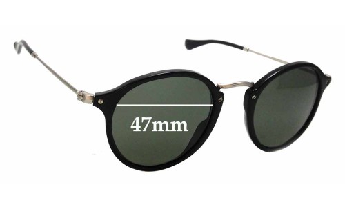 Sunglass Fix Replacement Lenses for Ray Ban RB2447-V - 47mm Wide 