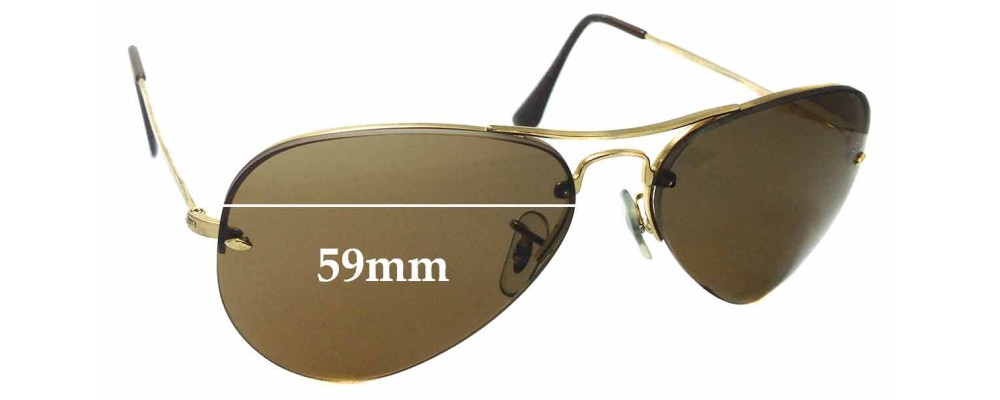 Ray Ban RB3214 Replacement Lenses 59mm 