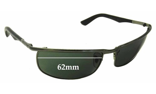 Sunglass Fix Replacement Lenses for Ray Ban RB3459 - 62mm Wide 