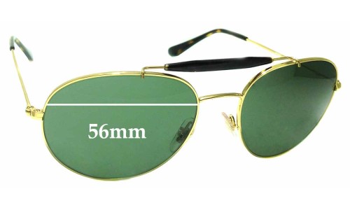Sunglass Fix Replacement Lenses for Ray Ban RB3540 - 56mm Wide 