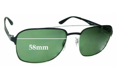 Ray Ban RB3570 Replacement Lenses 58mm wide 