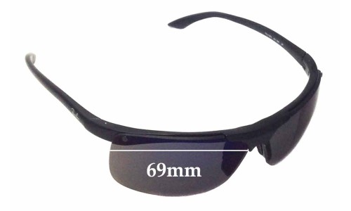 Sunglass Fix Replacement Lenses for Ray Ban RB4085 - 69mm Wide 