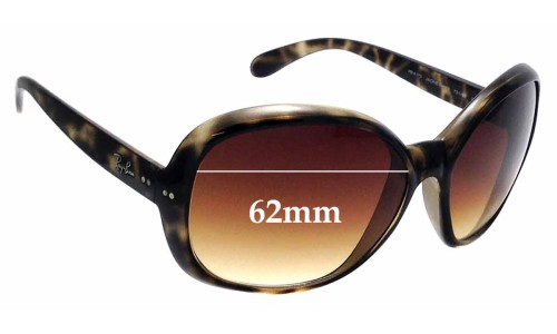 Ray Ban RB4113 Jackie Ohh III  Replacement Lenses 62mm wide 