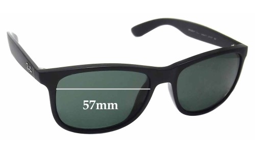Ray Ban RB4202-F Andy (Low Bridge Fit) Replacement Lenses 57mm wide 