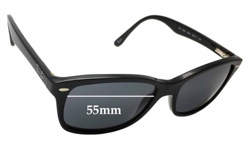 Sunglass Fix Replacement Lenses for Ray Ban RB5228 - 55mm Wide 