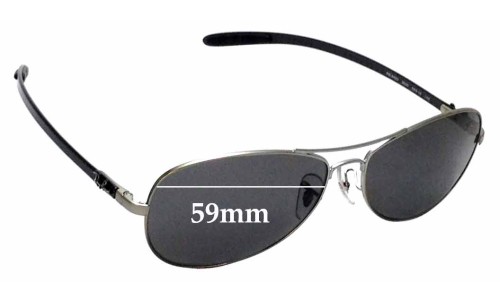 Sunglass Fix Replacement Lenses for Ray Ban RB8403 - 59mm Wide 