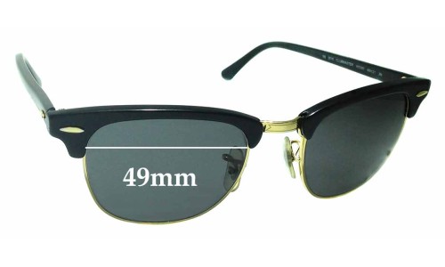 Ray Ban RB3016 WO365 Clubmaster Replacement Lenses 49mm wide 