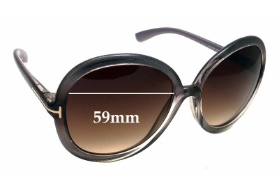 Tom Ford Candice TF276 Replacement Lenses 59mm wide 