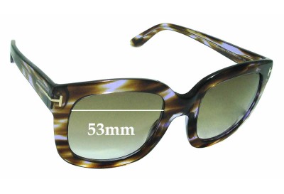 Tom Ford Christophe TF279 Replacement Lenses 53mm wide 