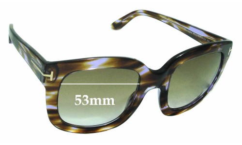 Sunglass Fix Replacement Lenses for Tom Ford Christophe TF279 - 53mm Wide 