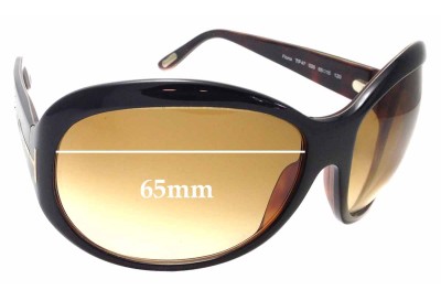 Tom Ford Fiona TF47 Replacement Lenses 65mm wide 