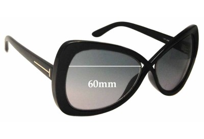 Tom Ford Jade TF277 Replacement Lenses 60mm wide 