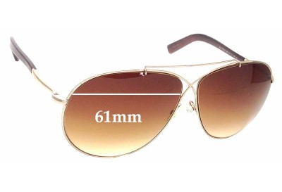 Tom Ford Eva TF374 Replacement Lenses 61mm wide 