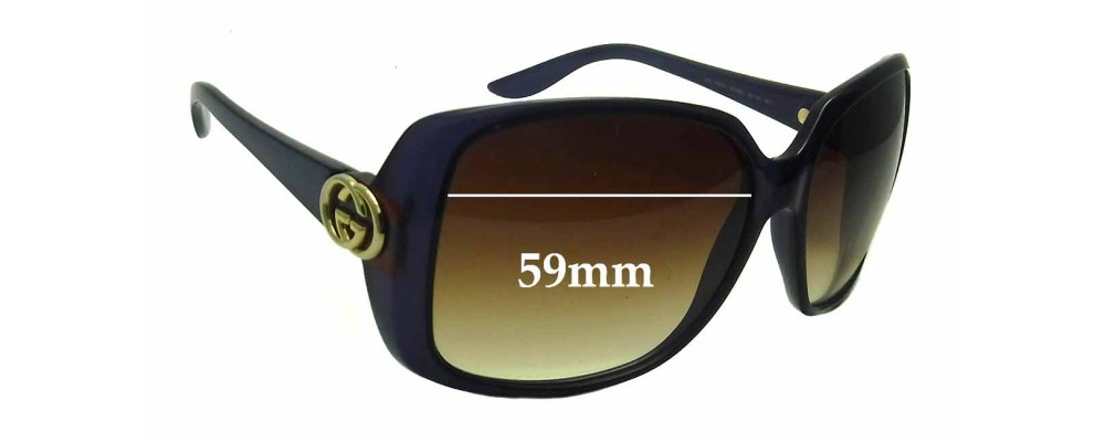 Gucci GG3166/S Replacement Lenses 59mm 
