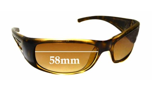 Sunglass Fix Replacement Lenses for Arnette Hold Up AN4139 - 58mm Wide 