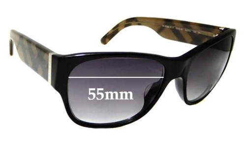 Sunglass Fix Replacement Lenses for Burberry B 4104-M-A - 55mm Wide 