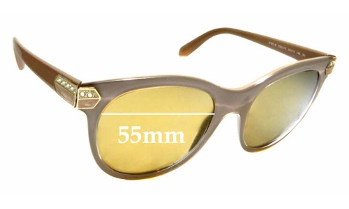 Sunglass Fix Lentes de Repuesto para Bvlgari 8185-B - 55mm Wide 