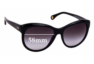 Dolce & Gabbana DG3061 Replacement Lenses 58mm wide 