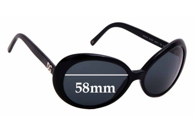 Dolce & Gabbana DG4076 Replacement Lenses 58mm wide 