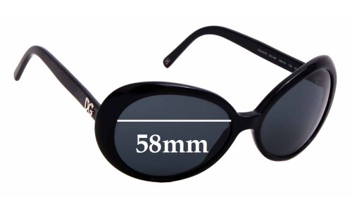 Sunglass Fix Replacement Lenses for Dolce & Gabbana DG4076 - 58mm Wide 