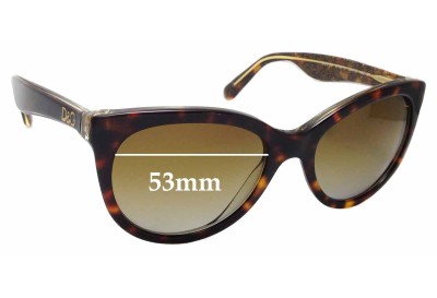 Dolce & Gabbana DG4192 Replacement Lenses 53mm wide 
