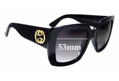 Gucci GG3814/S Replacement Lenses 53mm wide 
