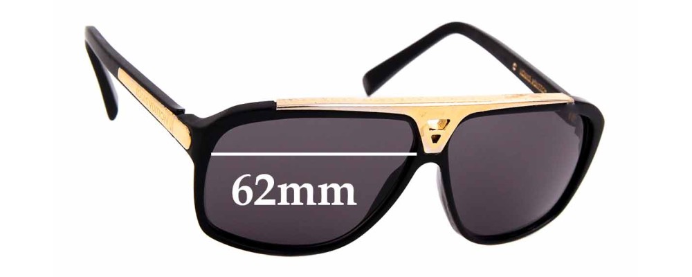 LOUIS VUITTON BLACK Z0350W Evidence Square Sunglasses £125.00