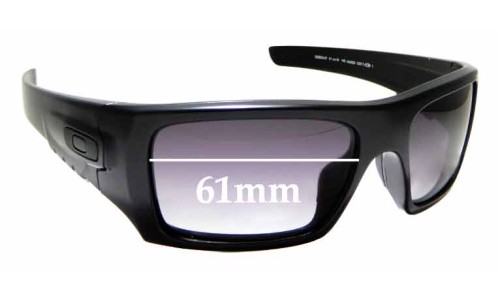 Sunglass Fix Replacement Lenses for Oakley Det Cord OO9253 - 61mm Wide 