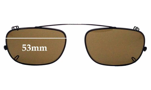 Sunglass Fix Replacement Lenses for Persol PO3031-C Clip On - 53mm Wide 