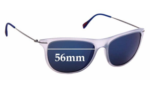 Sunglass Fix Replacement Lenses for Prada SPS01P & PS01PS - 56mm Wide 