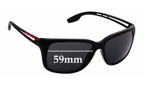 Sunglass Fix Replacement Lenses for Prada SPS03T & PS03TS - 59mm Wide 