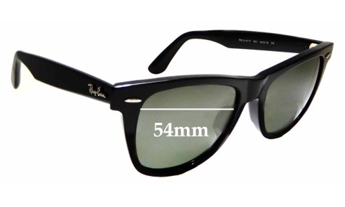 Sunglass Fix Replacement Lenses for Ray Ban RB2140-F Wayfarer - 54mm Wide 
