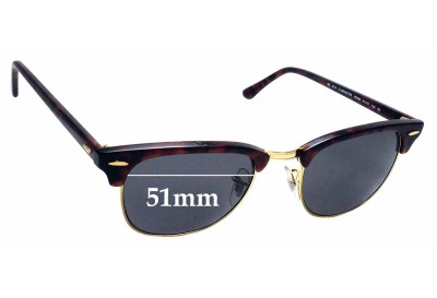 Ray Ban B&L Clubmaster WO366 Replacement Lenses 51mm wide 