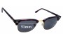 Sunglass Fix Replacement Lenses for Ray Ban B&L Clubmaster WO366 - 51mm Wide 