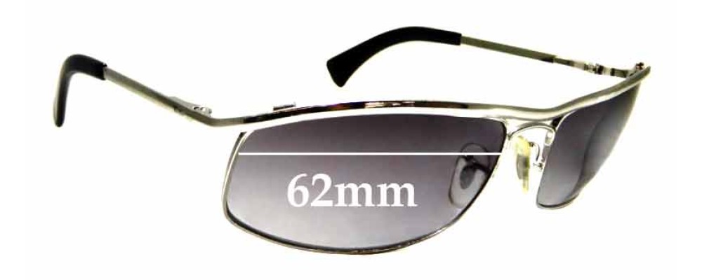 Ray Ban RB3339 Replacement Lenses 62mm 