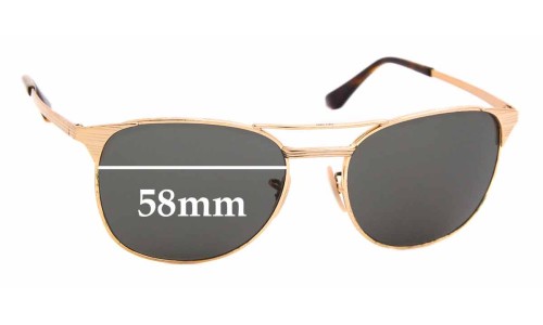 Sunglass Fix Replacement Lenses for Ray Ban RB3429-M - 58mm wide 