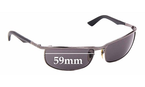 Sunglass Fix Replacement Lenses for Ray Ban RB3459 - 59mm Wide 