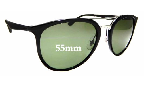 Sunglass Fix Replacement Lenses for Ray Ban RB4285 - 55mm Wide 
