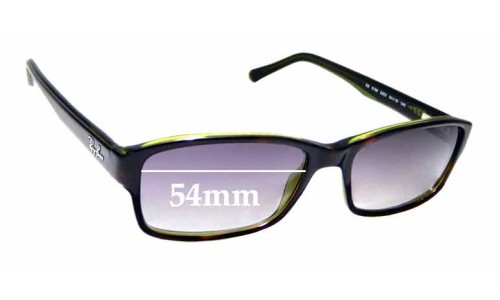 Sunglass Fix Replacement Lenses for Ray Ban RB5169 - 54mm Wide 