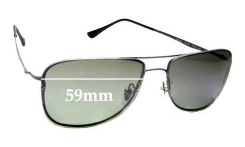 Sunglass Fix Replacement Lenses for Ray Ban RB8054LightRay - 59mm Wide 